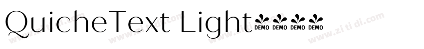 QuicheText Light字体转换